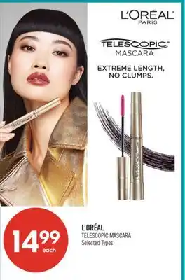 Shoppers Drug Mart L'ORÉAL TELESCOPIC MASCARA offer