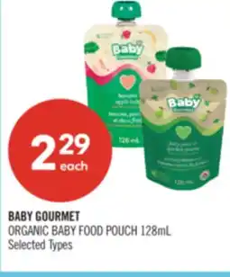 Shoppers Drug Mart BABY GOURMET ORGANIC BABY FOOD POUCH offer