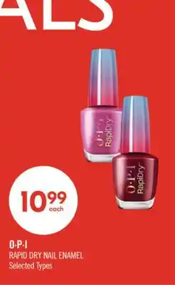Shoppers Drug Mart O∙P∙I RAPID DRY NAIL ENAMEL offer