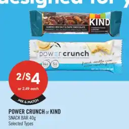 Shoppers Drug Mart POWER CRUNCH or KIND SNACK BAR offer