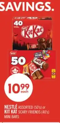 Shoppers Drug Mart NESTLÉ ASSORTED (50's) or KIT KAT SCARY FRIENDS (40's) MINI BARS offer