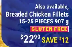M & M Food Market Breaded Chicken Fillets offer