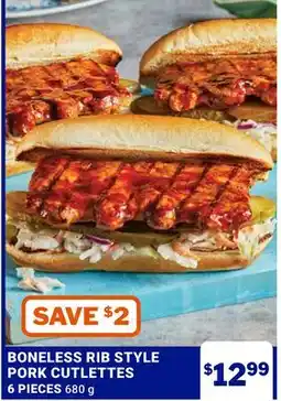 M & M Food Market BONELESS RIB STYLE PORK CUTLETTES offer