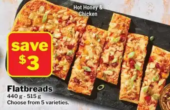 M & M Food Market Flatbreads offer