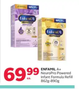 Rexall ENFAMIL A+ NeuroPro Powered Infant Formula Refill offer