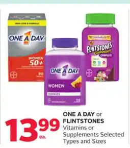 Rexall ONE A DAY or FLINTSTONES Vitamins or Supplements offer
