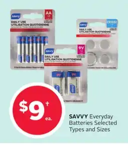 Rexall SAVVY Everyday Batteries offer