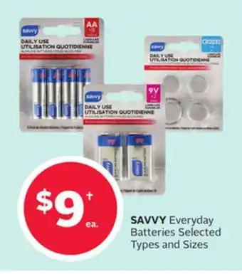Rexall SAVVY Everyday Batteries offer
