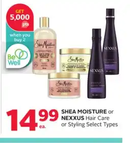 Rexall SHEA MOISTURE or NEXXUS Hair Care or Styling offer