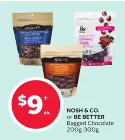 Rexall NOSH & CO. or BE BETTER Bagged Chocolate offer