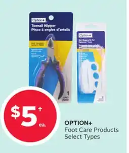 Rexall OPTION + Foot Care Products offer