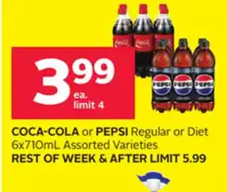 Rexall COCA-COLA or PEPSI Regular or Diet offer