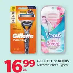 Rexall GILLETTE or VENUS Razors offer