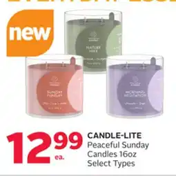 Rexall CANDLE-LITE Peaceful Sunday Candles offer