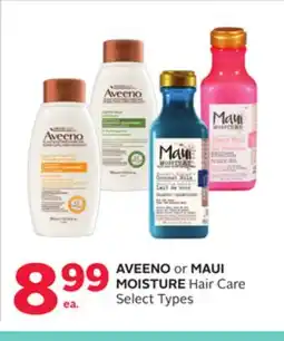 Rexall AVEENO or MAUI MOISTURE Hair Care offer
