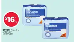 Rexall OPTION + Protective Underwear offer