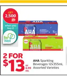 Rexall AHA Sparkling Beverages offer