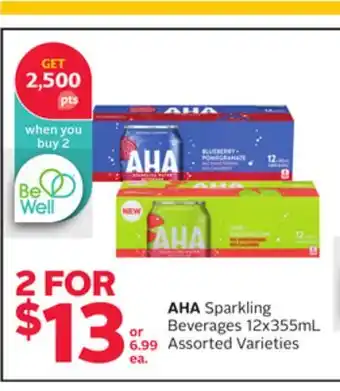 Rexall AHA Sparkling Beverages offer