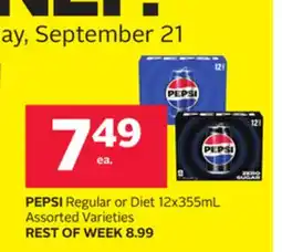 Rexall PEPSI Regular or Diet offer