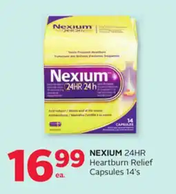 Rexall NEXIUM 24HR Heartburn Relief Capsules offer