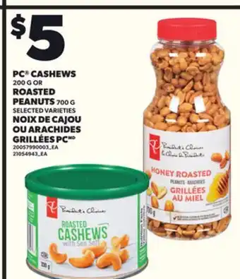 Independent City Market PC CASHEWS 200 G OR ROASTED PEANUTS. 700 G offer