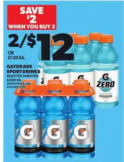Independent City Market GATORADE SPORT DRINKS, 6X591 ML offer