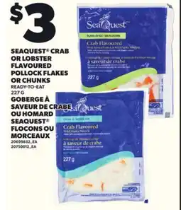 Independent City Market SEAQUEST CRAB OR LOBSTER FLAVOURED POLLOCK FLAKES OR CHUNKS, 227 G offer