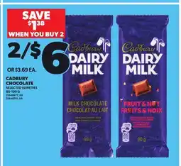 Independent City Market CADBURY CHOCOLATE, 80-100 G offer