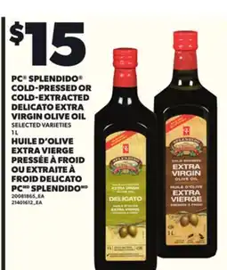 Independent City Market PC SPLENDIDO COLD-PRESSED OR COLD-EXTRACTED DELICATO EXTRA VIRGIN OLIVE OIL, 1 L offer