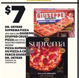 Independent City Market DR. OETKER SUPREMA PIZZA, 475-520 G OR GIUSEPPE STUFFED CRUST PIZZA, 685-771 G offer
