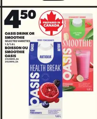 Independent City Market OASIS DRINK OR SMOOTHIE, 1.5/1.6 L offer