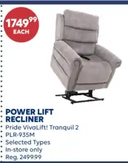Wellwise by Shoppers POWER LIFT RECLINER offer