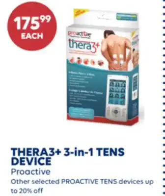 Wellwise by Shoppers THERA3+ 3-in-1 TENS DEVICE Proactive offer