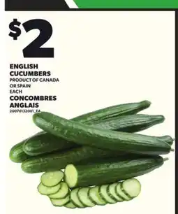 Independent City Market ENGLISH CUCUMBERS, EACH offer