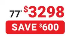 Visions Electronics 77 C5 SERIES 4K Smart TV offer