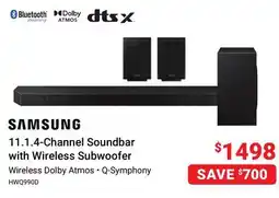 Visions Electronics SAMSUNG 11.1.4-Channel Soundbar with Wireless Subwoofer offer