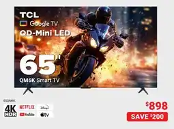 Visions Electronics TCL 65 QM6K Smart TV offer