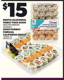 Independent City Market BENTO CALIFORNIA FAMILY PACK SUSHI, 470/645 G offer