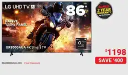 Visions Electronics LG UHD UR8000AUA 4K Smart TV 86 offer