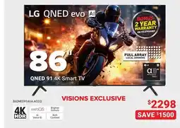 Visions Electronics LG QNED 91 4K Smart TV offer