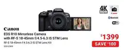 Visions Electronics EOS R10 Mirrorless Camera with RF-S 18-45mm f/4.5-6.3 IS STM Lens offer