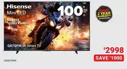 Visions Electronics Hisense 4K Smart TV 120Hz PANEL offer
