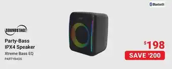 Visions Electronics Party-Bass IPX4 Speaker offer