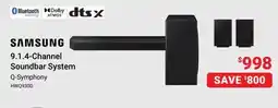 Visions Electronics SAMSUNG 9.1.4-Channel Soundbar System offer