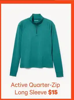 Joe Fresh Active Quarter-Zip Long Sleeve offer
