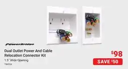 Visions Electronics Dual Outlet Power And Cable Relocation Connector Kit offer