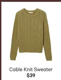 Joe Fresh Cable Knit Sweater offer