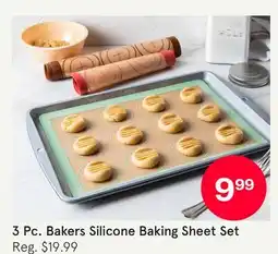 Kitchen Stuff Plus 3 Pc. Bakers Silicone Baking Sheet Set offer