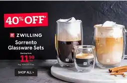 Kitchen Stuff Plus Sorrento Glassware Sets offer