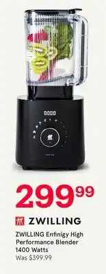 Kitchen Stuff Plus ZWILLING Enfinigy High Performance Blender 1400 Watts offer